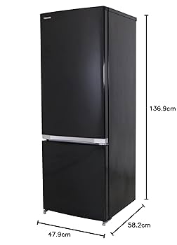 Amazon.co.jp: GR-M17BS-K(ピュアブラック) 2ドア冷蔵庫 右開き